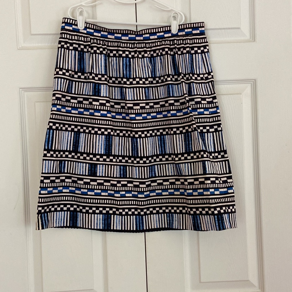 J Crew patterned skirt size 10